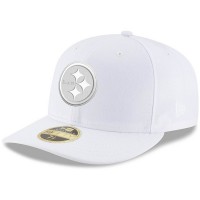 Men's Pittsburgh Steelers New Era White on White Low Profile 59FIFTY Fitted Hat 3155457